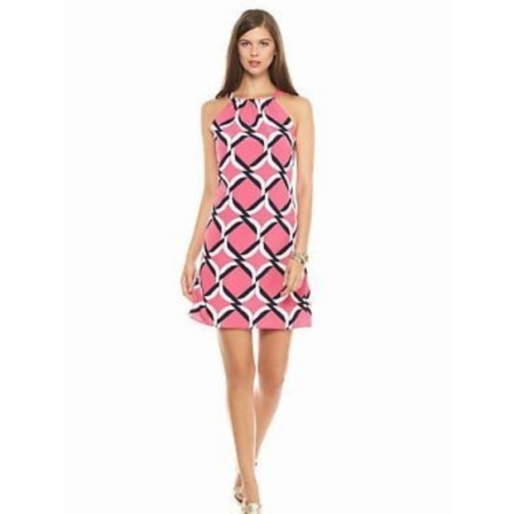 Crown & Ivy Tie Neck Halter Shift Dress - Picture 9 of 10